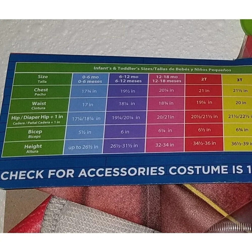 NEW Santiago of the Seas Halloween Costume Toddler 2T Rubie's Jumpsuit Belt Hat - Picture 4 of 4